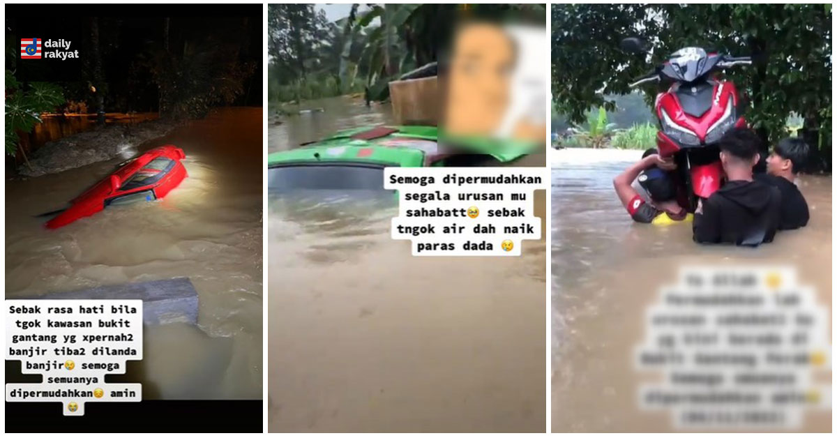 Air Naik Paras Dada Kali Pertama Dilanda Banjir Penduduk Bukit