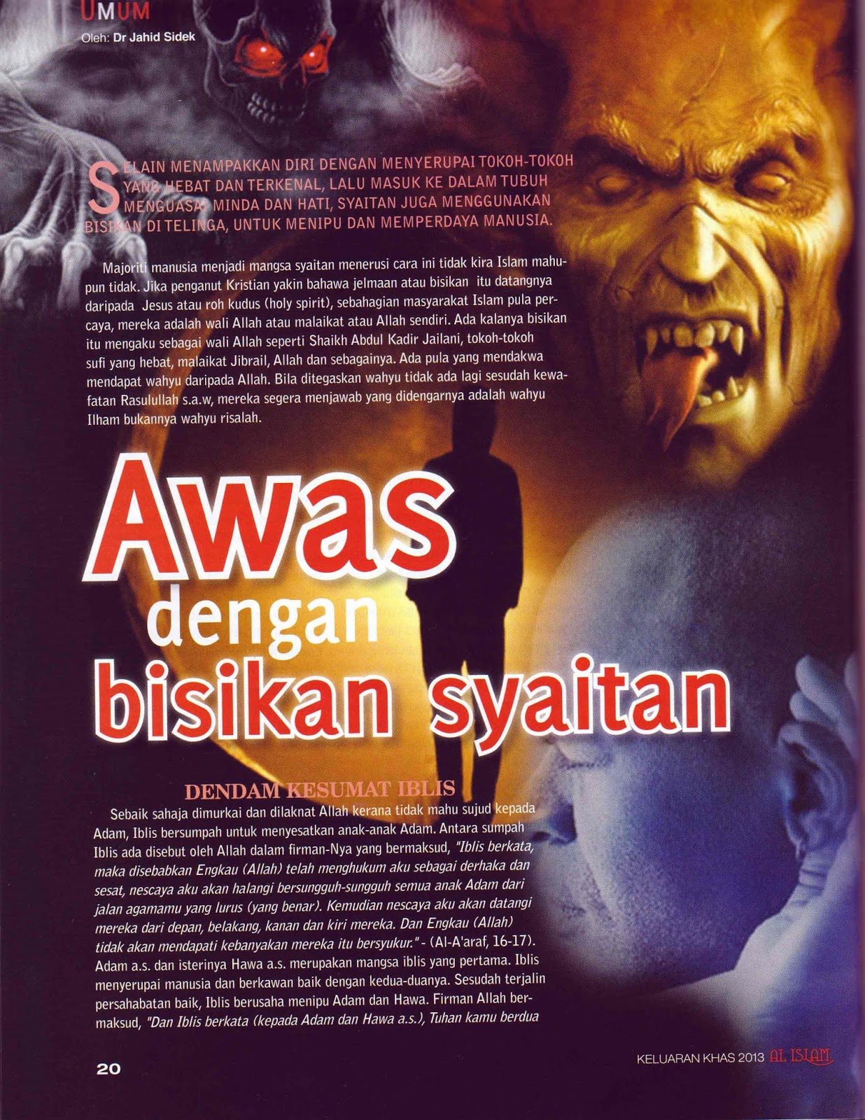 Awas ! Jangan Biarkan Syaitan Mengikat Dan Kencing Ke 