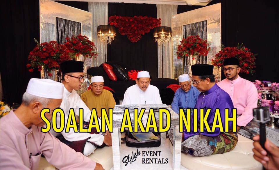 Soalan Semasa Akad Nikah Di Selangor - Terengganu n