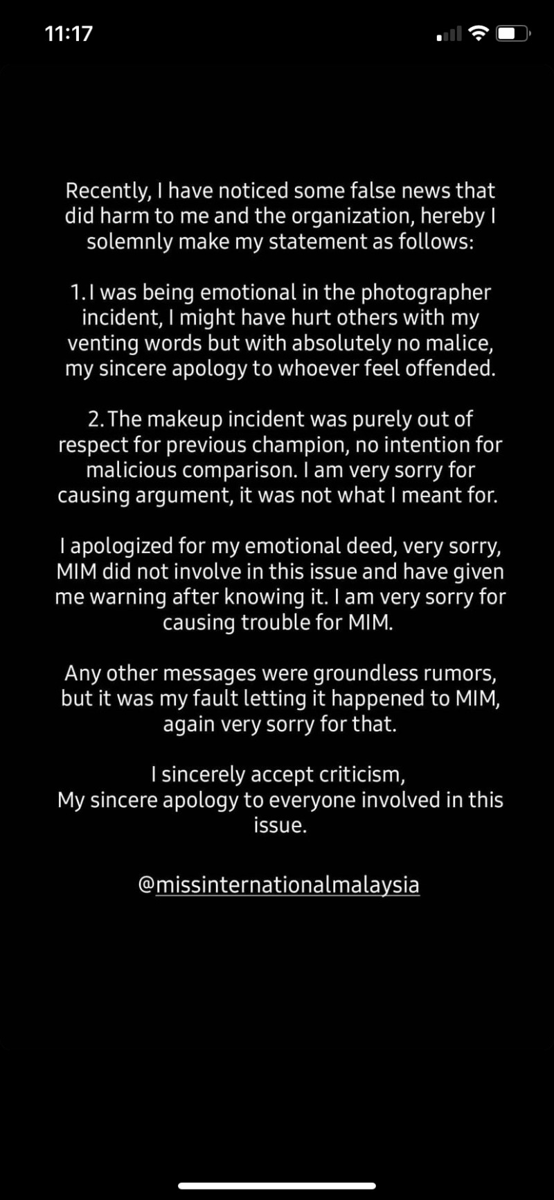 abbg lee mohon maaf di media sosial